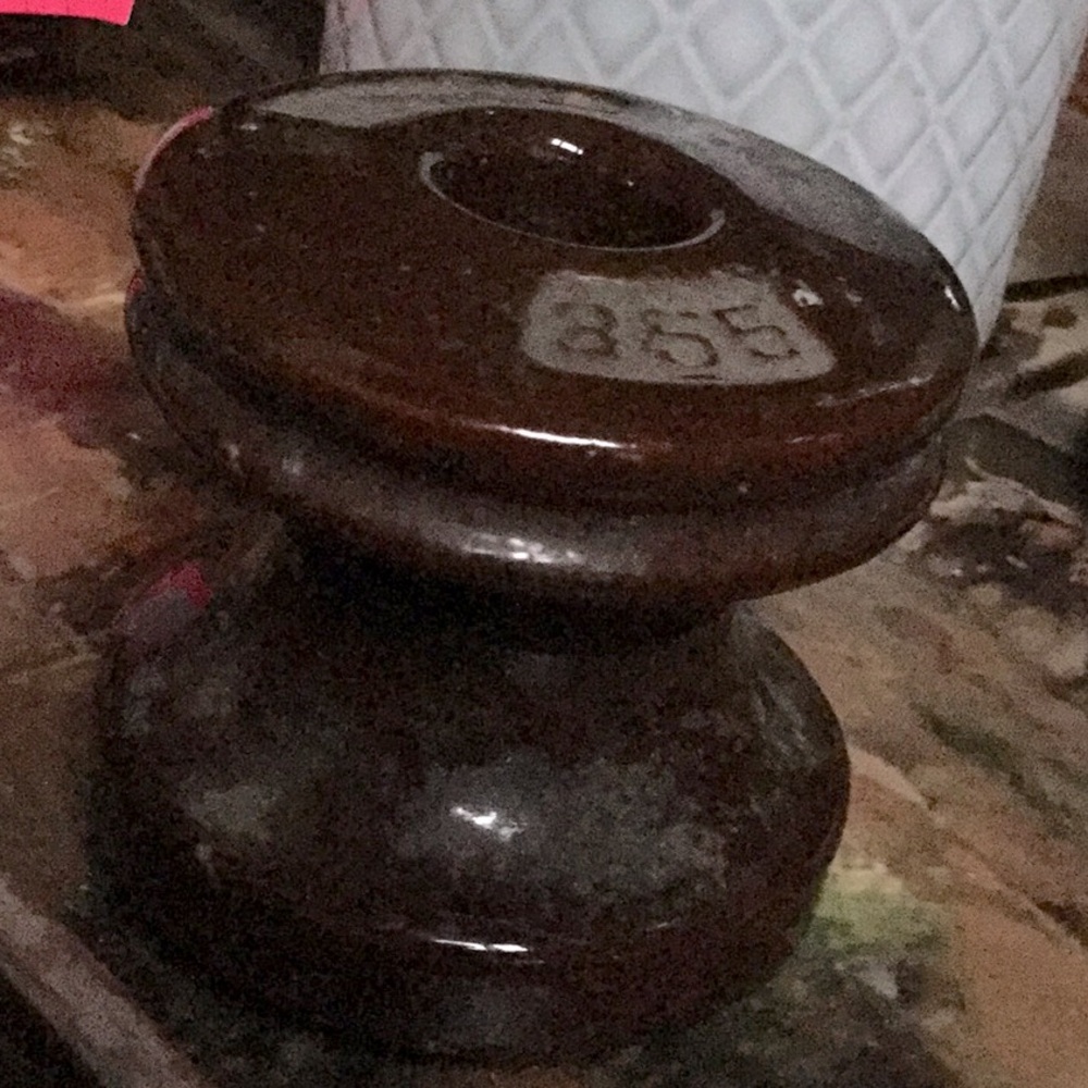 Vintage antique collector insulator decor Upcycle primitive decor rustic cabin